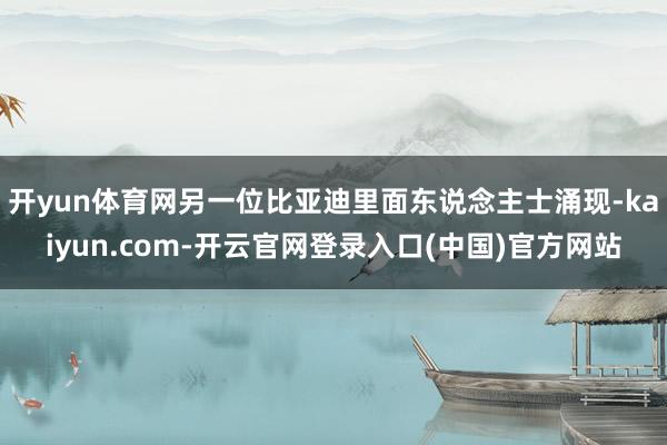 开yun体育网另一位比亚迪里面东说念主士涌现-kaiyun.com-开云官网登录入口(中国)官方网站