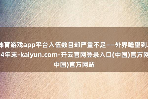 体育游戏app平台入伍数目却严重不足——外界瞻望到2024年末-kaiyun.com-开云官网登录入口(中国)官方网站